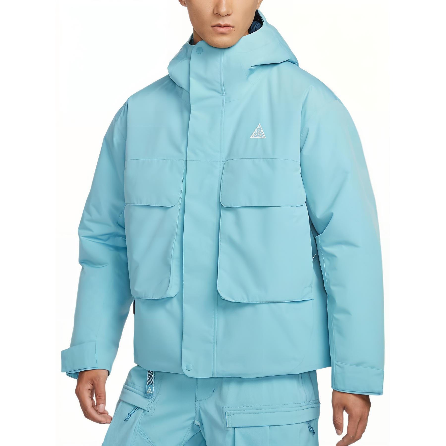 Shop Nike Storm-FIT PrimaLoft® "Skull Peak" Jaket Luar Denim Biru/Deep Ocean Lelaki. FV8682-464