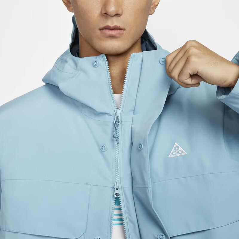 Cheap Nike Storm-FIT PrimaLoft® "Skull Peak" Jaket Luar Denim Biru/Deep Ocean Lelaki. FV8682-464