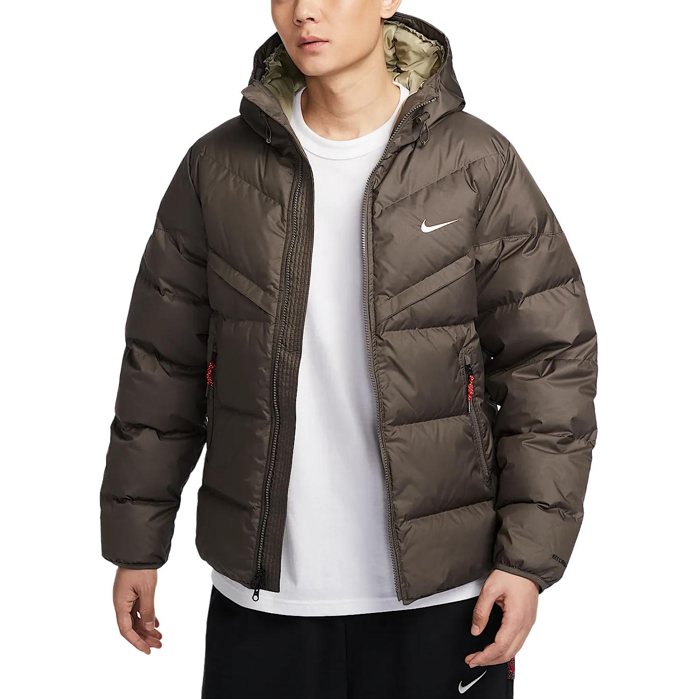 Order 나이키 스톰-FIT 윈드러너 후드 다운 자켓 미네랄 그레이 HV8203-004