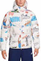 Lookbook Chaqueta Nike Storm-FIT Windrunner con Estampado Integral y Capucha Blanca FZ2288-133