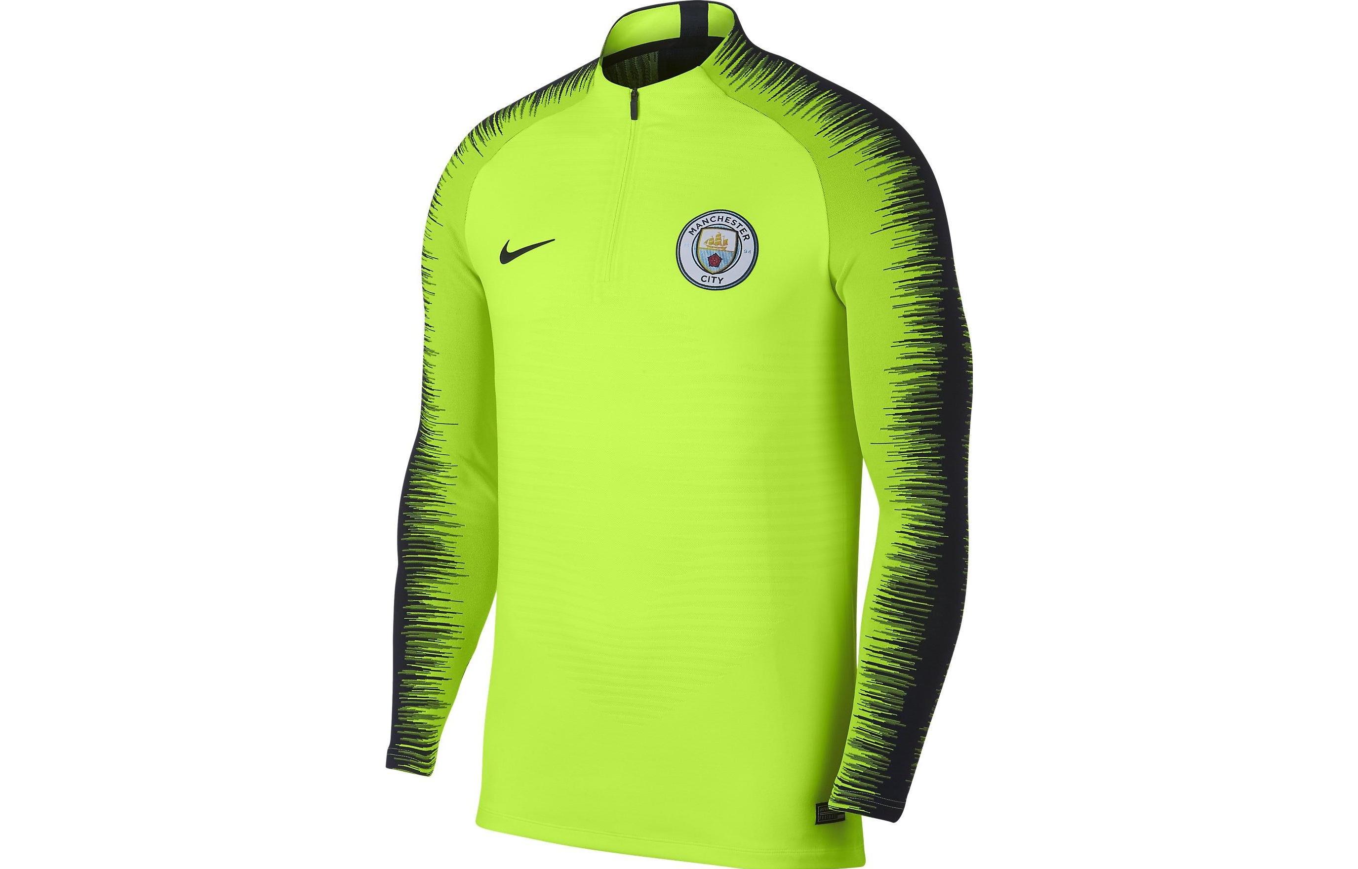 Nike Strike 2.0 Vaporknit Man City Logo Print Long-Sleeve Football Jersey Men 894190-702