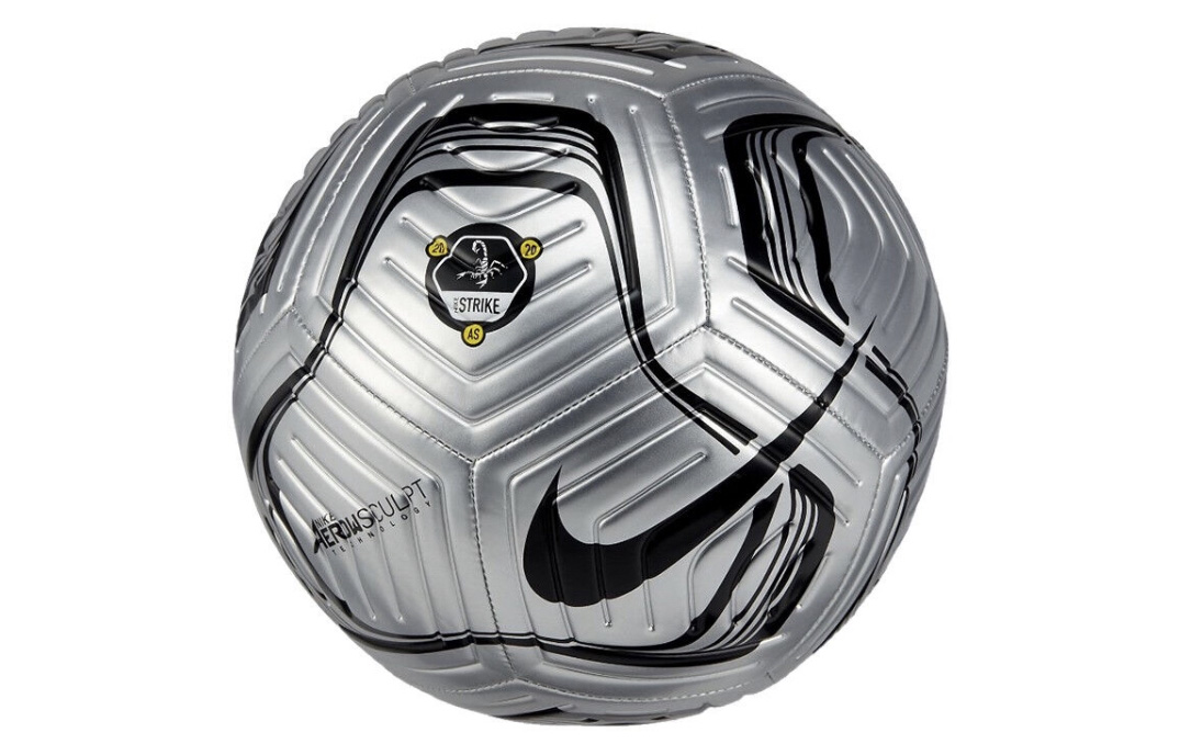 Nike Strike Phantom Scorpion Soccer Ball Silver - Size 5 Adult Training Ball CZ0386-020