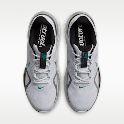 Shop Nike Structure 26 Laufschuh Football Grey/Black/Metallic Silver/Bright Spruce IQ0457-001