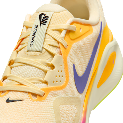 Sizing Nike Structure 26 Running Shoes Alabaster/Hyper Violet/Laser Orange/Indigo Burst HJ1102-700