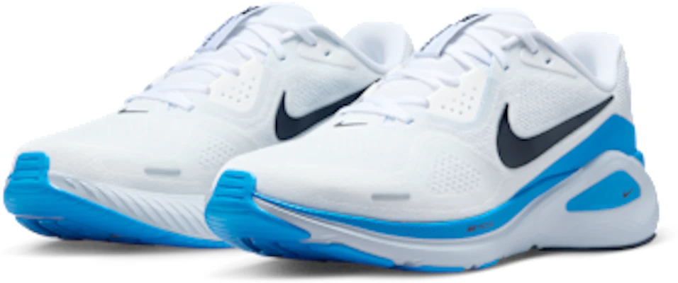Nike Structure 26 Kasut Larian Putih/Biru Hero/Platinum Tulen/Hitam HJ1102-119 Details for Nike Structure 26 Kasut Larian Putih/Biru Hero/Platinum Tulen/Hitam HJ1102-119