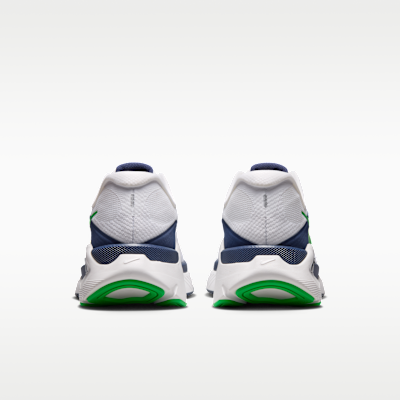 Sizing Nike Structure Plus Putih/Midnight Navy/Summit White/Hijau Spark HQ3048-102