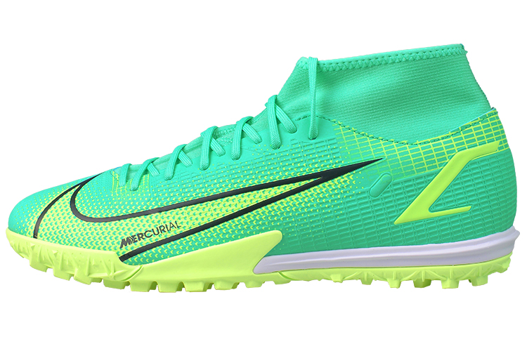 Nike Superfly 8 Academy TF Turf Soccer Shoes Blue/Green CV0953-403