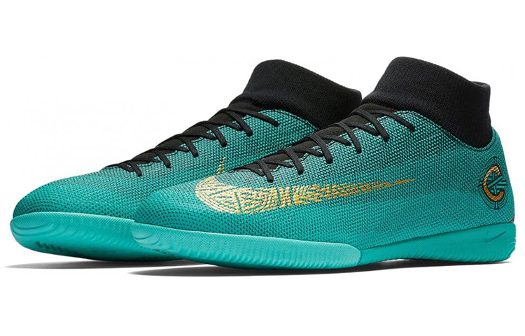 Lookbook 耐吉MercurialX Superfly 6 刺客12 Academy CR7 IC C罗 室内足球鞋 湖綠色