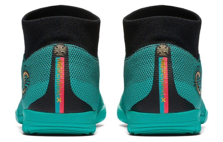 Purchase 耐吉MercurialX Superfly 6 刺客12 Academy CR7 IC C罗 室内足球鞋 湖綠色
