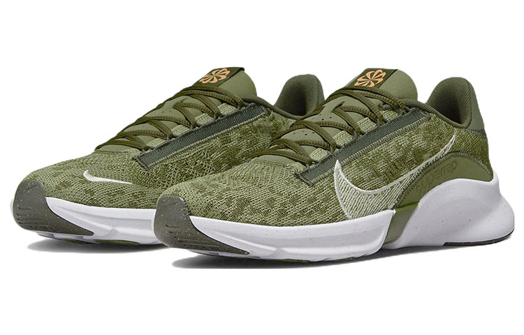 Lookbook Nike SuperRep Go 3 Next Nature Flyknit ''Rough Green Alligator'' Groen Sneaker DH3394-300