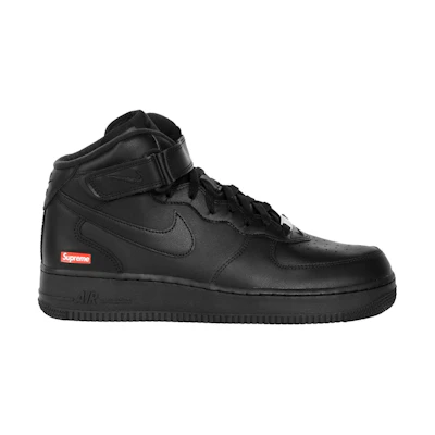 Nike Supreme Air Force 1 Mid 'Box Logo - Triple Black'
