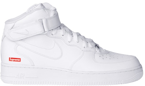 나이키 슈프림 x 에어포스 1 미드 '박스 로고 - 트리플 화이트' FZ8784-100 Buy 나이키 슈프림 x 에어포스 1 미드 '박스 로고 - 트리플 화이트' FZ8784-100