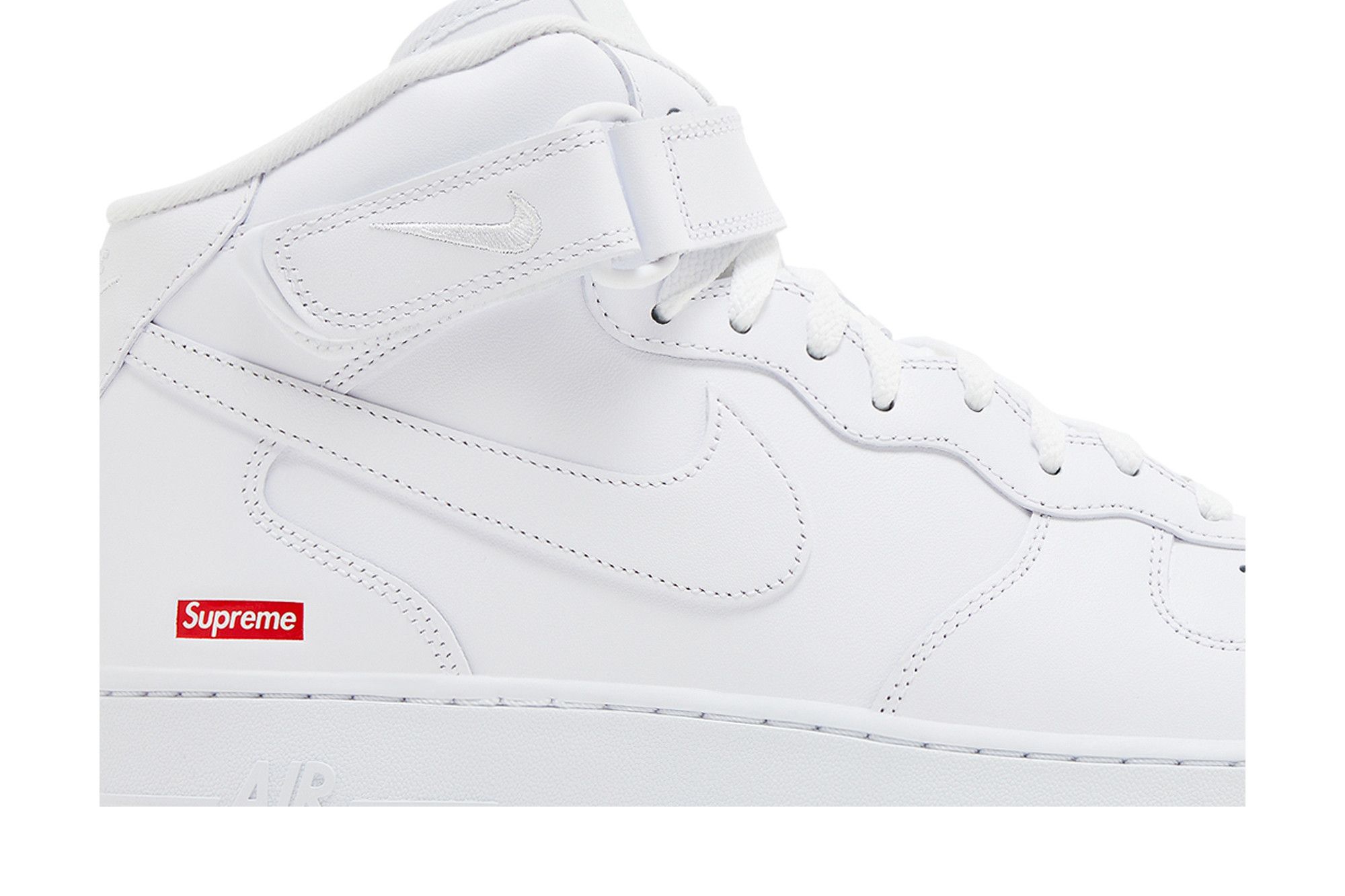 Order ナイキ Supreme x AF1 Mid "Box Logo" トリプルホワイト FZ8784-100