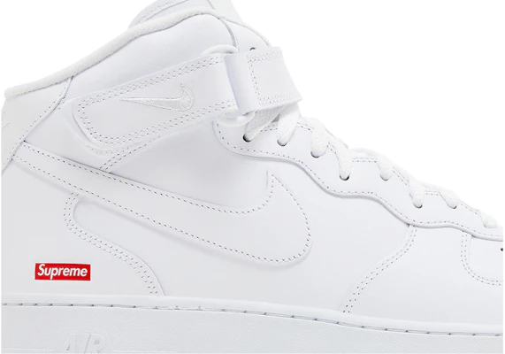 ナイキ Supreme x AF1 Mid "Box Logo" トリプルホワイト FZ8784-100 Order ナイキ Supreme x AF1 Mid "Box Logo" トリプルホワイト FZ8784-100