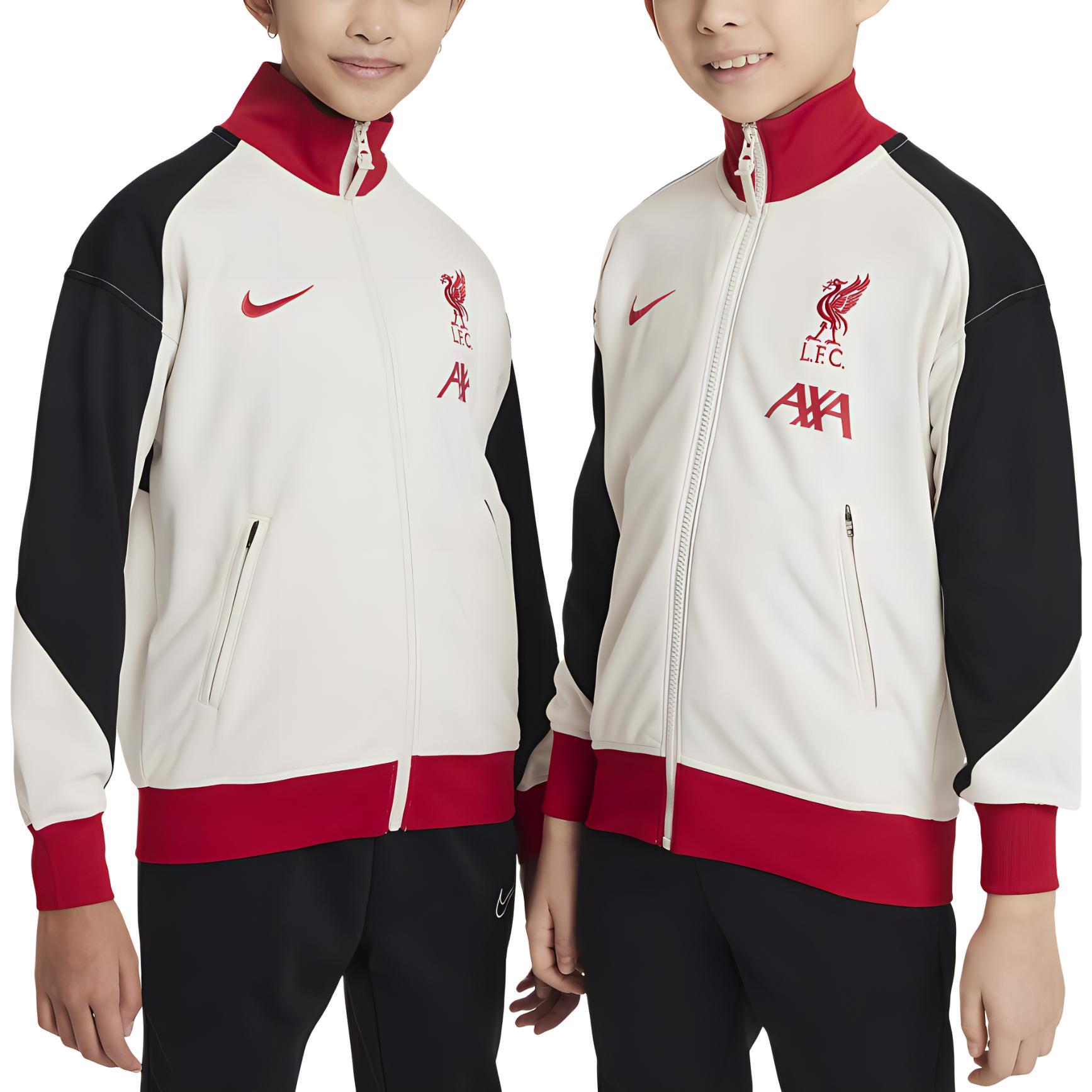 Nike Sweat-Wicking Comfort Jacket Light Stone Brown/Black/Gym Red Youth Size FQ0004-105 圖 4