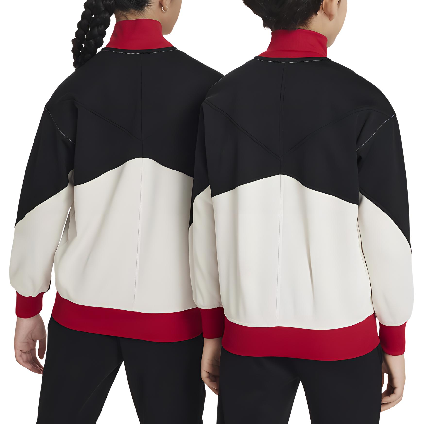 Nike Sweat-Wicking Comfort Jacket Light Stone Brown/Black/Gym Red Youth Size FQ0004-105 圖 5