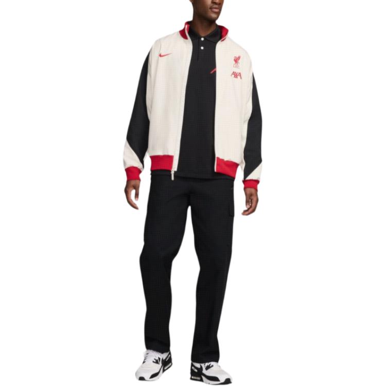 Nike Sweat-Wicking Comfort Jacket Light Stone Brown/Black/Gym Red Youth Size FQ0004-105 圖 6