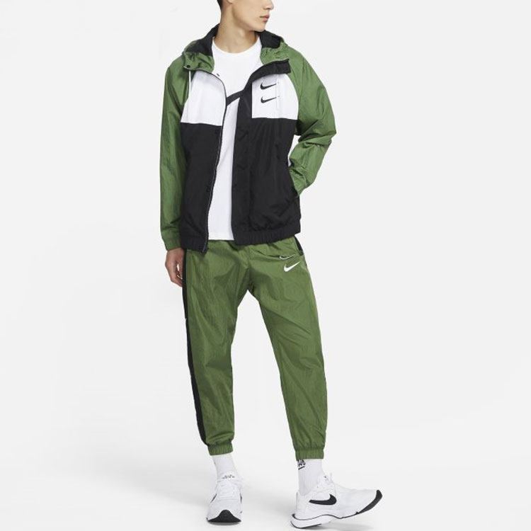 Purchase Cortavientos con Capucha Nike Swoosh Double Hook Verde Hombre - Edición Primavera DJ9647-010