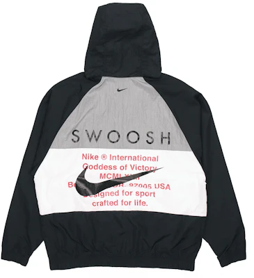 Nike Swoosh Double Hook Jaket Anti Angin Bertudung Musim Semi Warna Hitam DJ9647-011 Lookbook Nike Swoosh Double Hook Jaket Anti Angin Bertudung Musim Semi Warna Hitam DJ9647-011