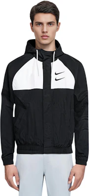 Nike Swoosh Double Hook Jaket Anti Angin Bertudung Musim Semi Warna Hitam DJ9647-011 Purchase Nike Swoosh Double Hook Jaket Anti Angin Bertudung Musim Semi Warna Hitam DJ9647-011