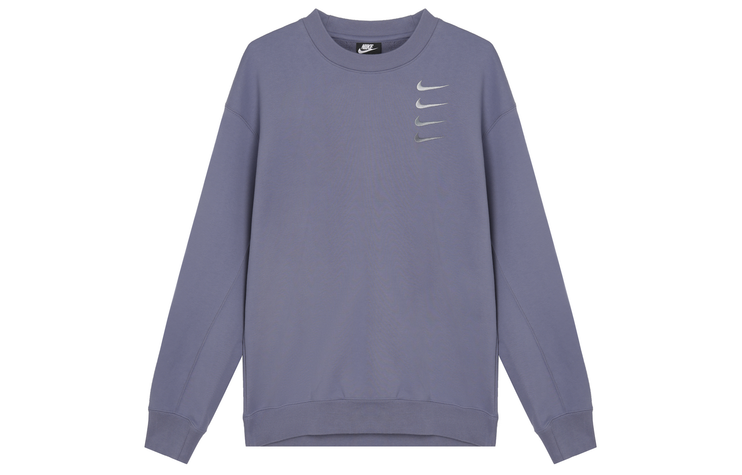 Nike Swoosh Gradient French Terry Crewneck Sweatshirt Indigo Blue DB9408-412