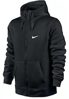 Nike Swoosh Logo Fleece-Lined Hoodie Jacket Men’s Black 623451-010 Nike Swoosh Logo Fleece-Lined Hoodie Jacket Men’s Black 623451-010