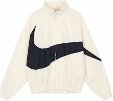 Nike Swoosh Logo Retro Woven Waterproof Jacket Long Sleeve Coconut Milk FB7878-113 Nike Swoosh Logo Retro Woven Waterproof Jacket Long Sleeve Coconut Milk FB7878-113