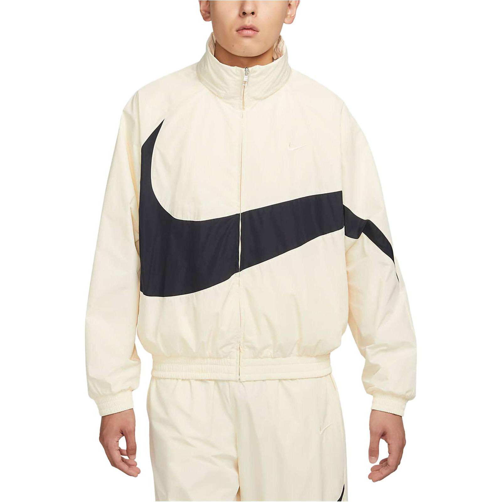 Purchase Nike Swoosh 復古織布防水外套 長袖 椰奶色 FB7878-113