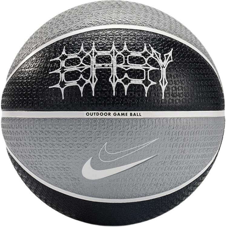 Nike Synthetic Leather Basketball Durable Grey Black Size 7 Unisex Training Ball DV4206-030