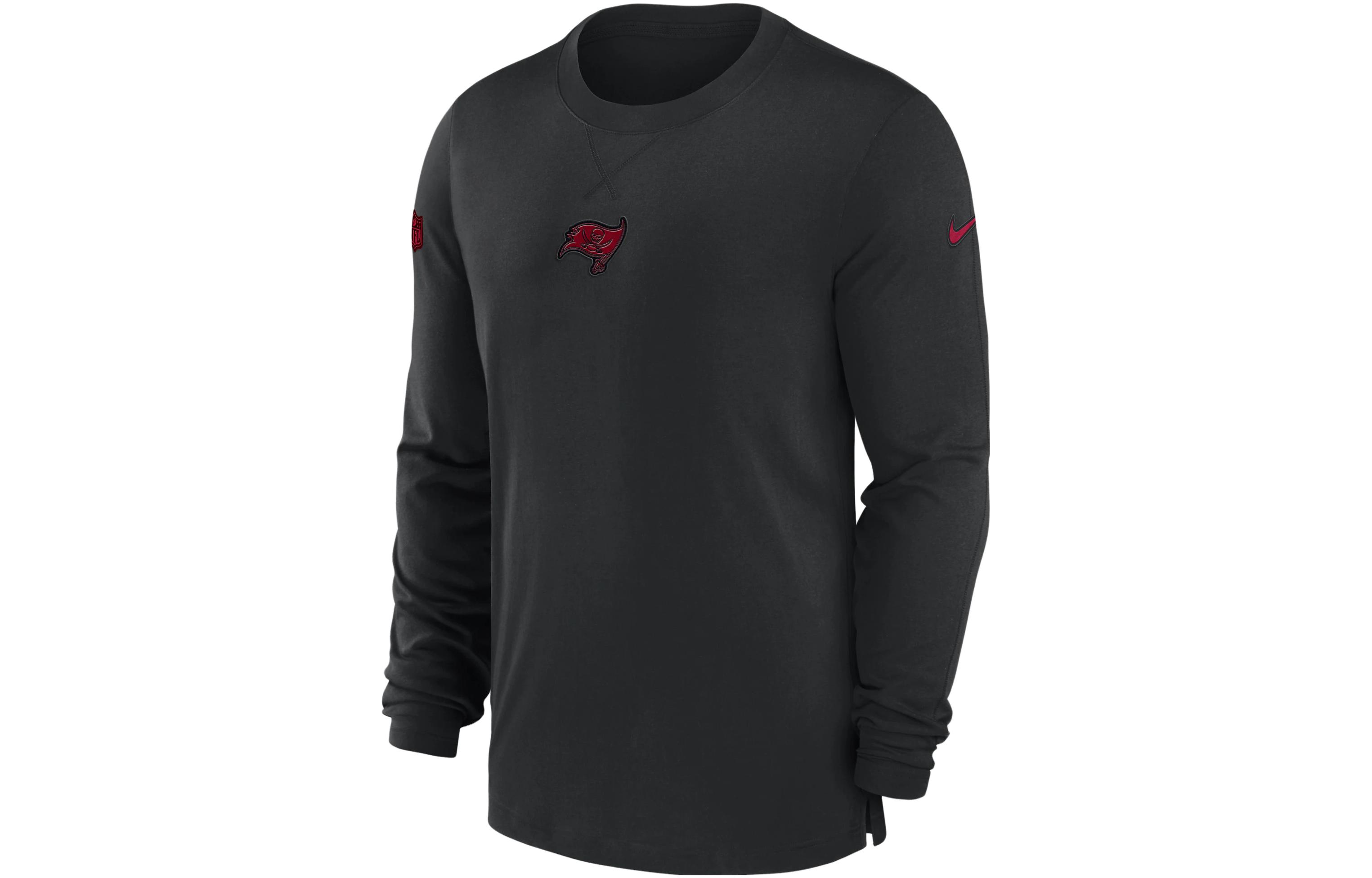 Nike Tampa Bay Buccaneers Sideline Logo Embroidered Sweatshirt Black 00MB00A8B-0BT