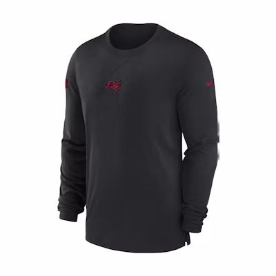 Nike Tampa Bay Buccaneers Sideline Logo Embroidered Sweatshirt Black 00MB00A8B-0BT