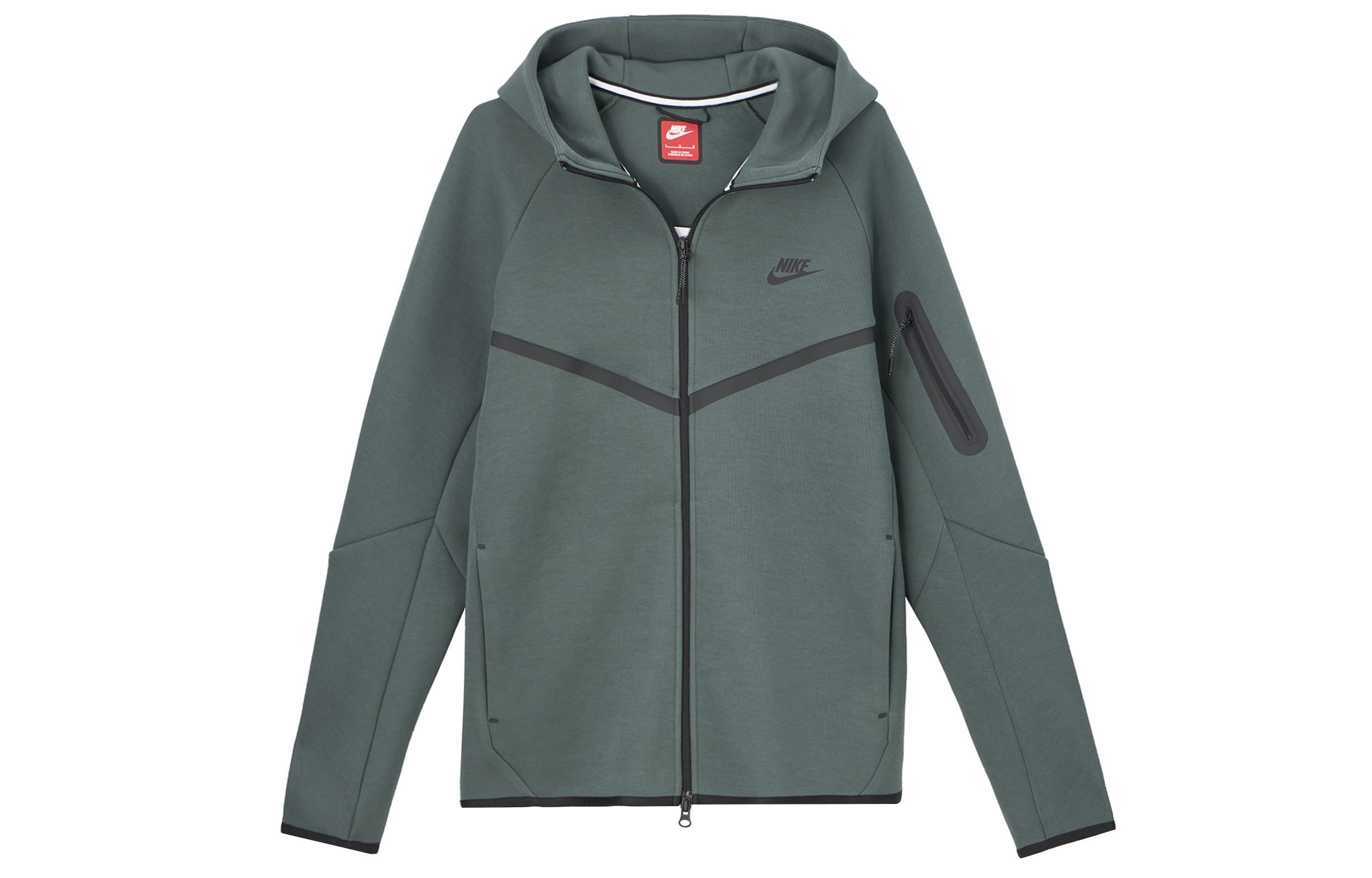 Nike TECH Fleece Hoodie Jacket Green/Black HV0950-338