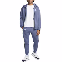 Shop Nike Tech Fleece 慢跑褲 渲染藍 輕量保暖修身針織褲 FN8488-491