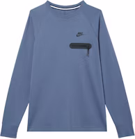 Nike Tech Fleece Logo Zip Crewneck Sweatshirt Fenlan Blue FD9881-491 Nike Tech Fleece Logo Zip Crewneck Sweatshirt Fenlan Blue FD9881-491