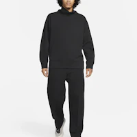 Shop Nike Tech Fleece Reimagined High-Neck Sweatshirt Black FB8170-010