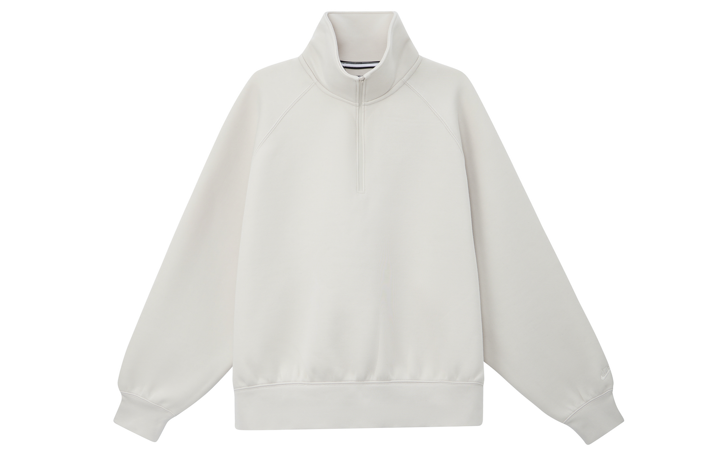 Nike TECH Futura Half-Zip Pullover Sweatshirt Men’s Light Taupe/Light Taupe FZ7569-104