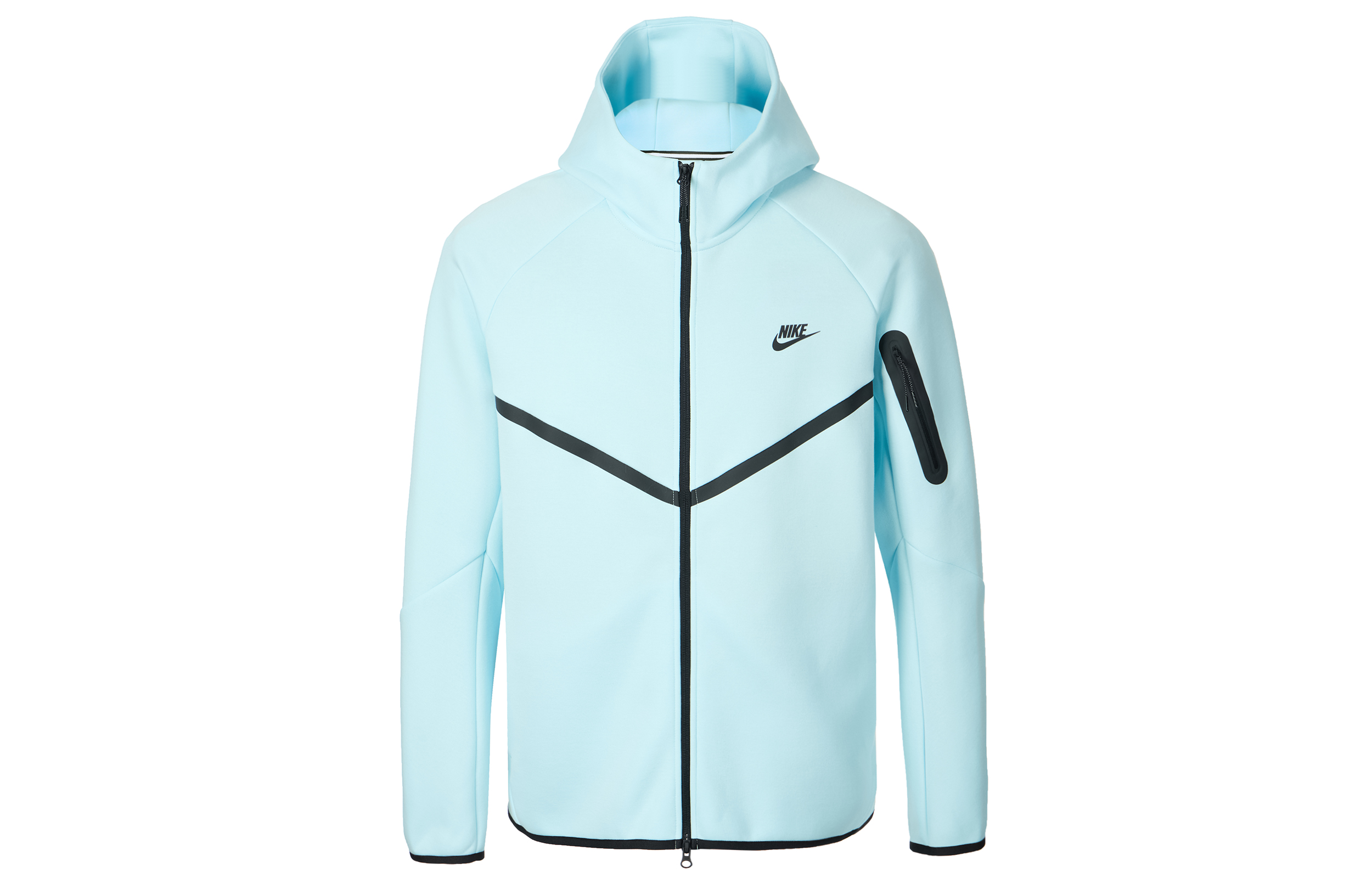 Nike Tech Glacier Blue/Black Raglan Hoodie Jacket Casual Comfort Wear HV0949-474