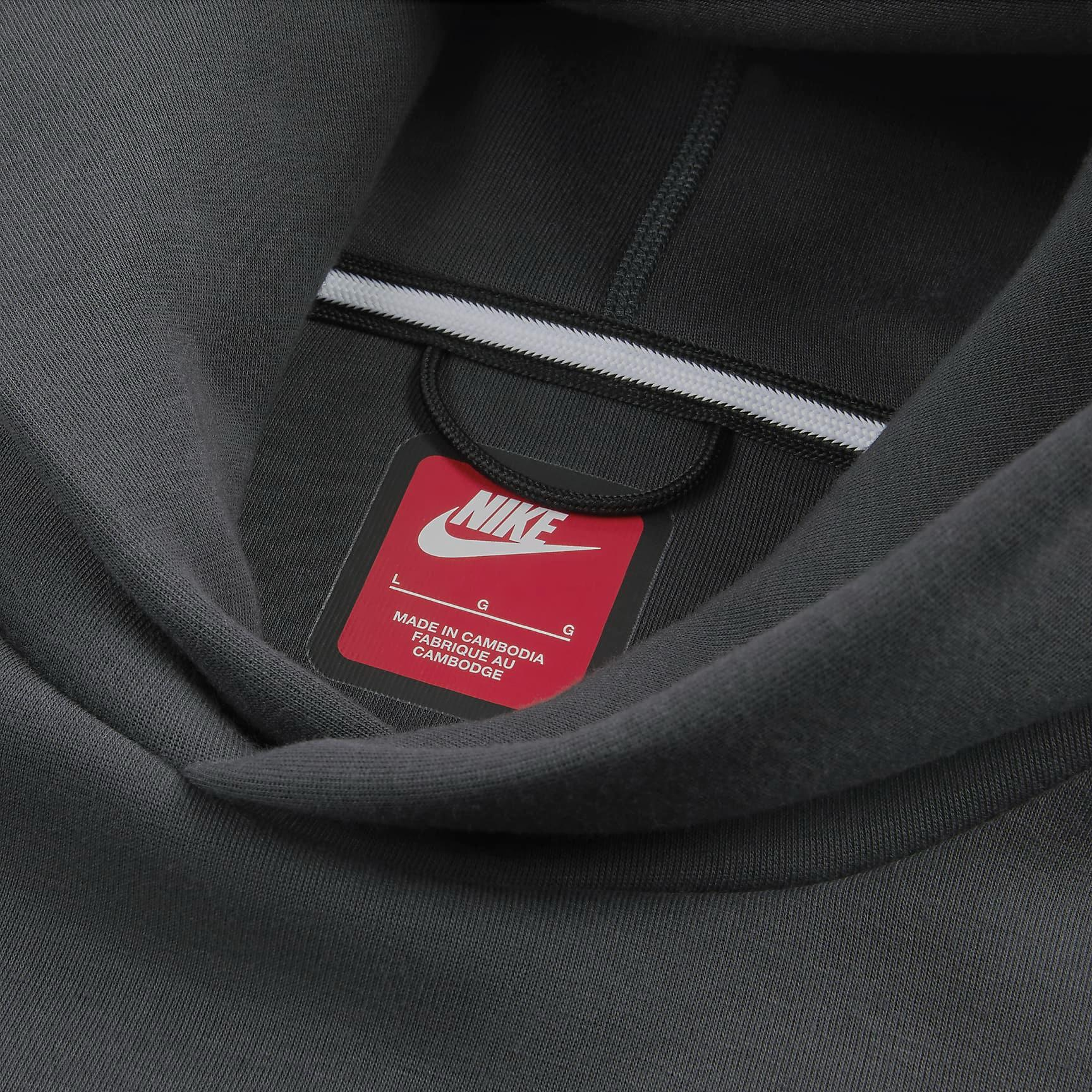 Sizing Nike Tech Reimagined Knit Loose-Fit Sweatshirt Coal Black FZ0745-060