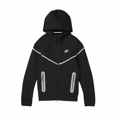 Nike Tech Windrunner Black Striped Colorblock Full-Zip Jacket. FZ0754-010