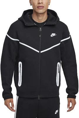 Nike Tech Windrunner 黑色條紋拼接全拉鍊外套. FZ0754-010 Shop Nike Tech Windrunner 黑色條紋拼接全拉鍊外套. FZ0754-010