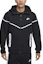 Shop Nike Tech Windrunner 黑色條紋拼接全拉鍊外套. FZ0754-010