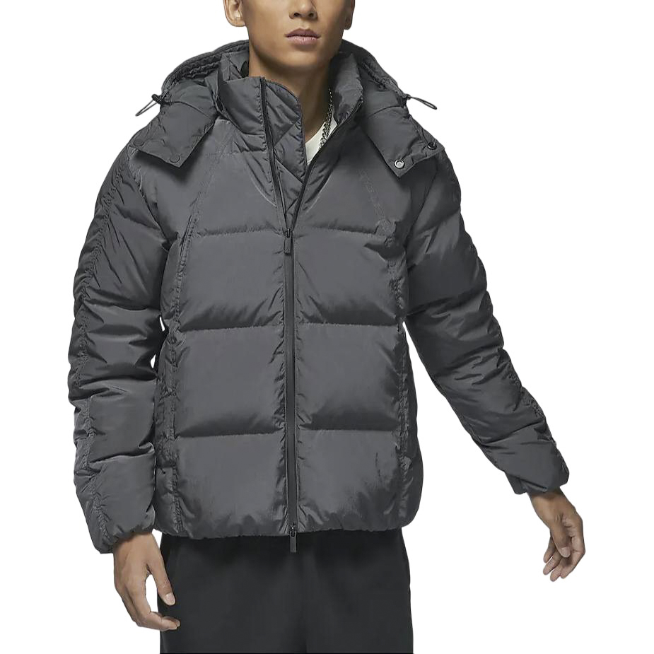 Nike Therma-FIT Air Jordan Unisex Black Puffer Jacket with Detachable Hoodie FV7220-060 圖 4