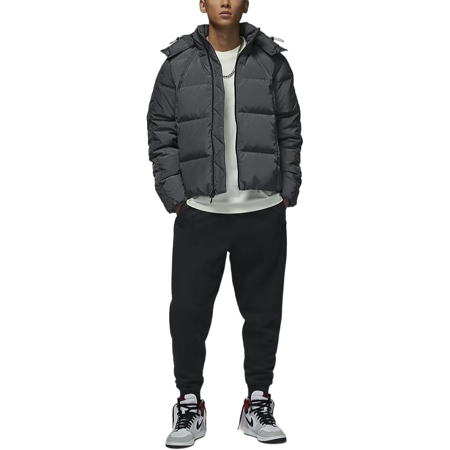 Nike Therma-FIT Air Jordan Unisex Black Puffer Jacket with Detachable Hoodie FV7220-060 圖 5