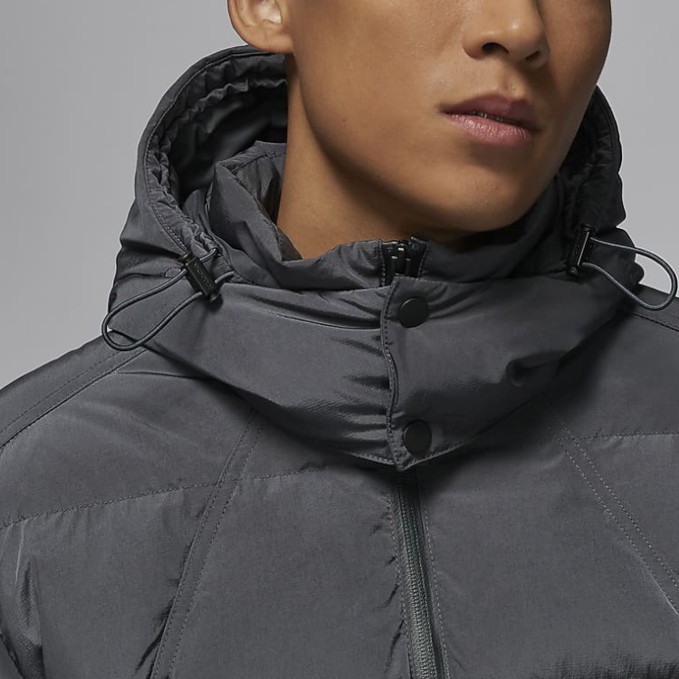 Nike Therma-FIT Air Jordan Unisex Black Puffer Jacket with Detachable Hoodie FV7220-060 圖 8