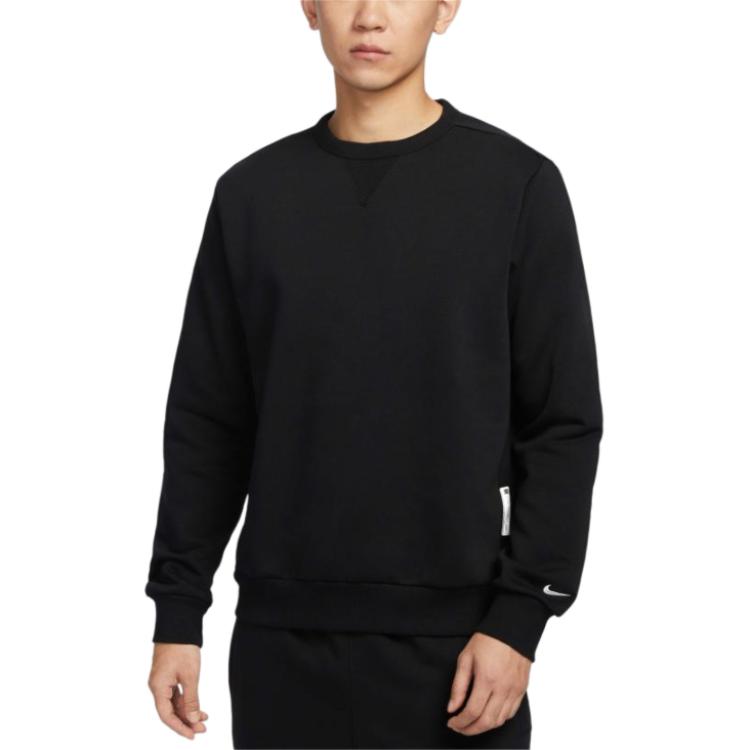 Nike Therma-FIT Black Comfortable Sports Casual Crewneck Sweatshirt IB1870-010