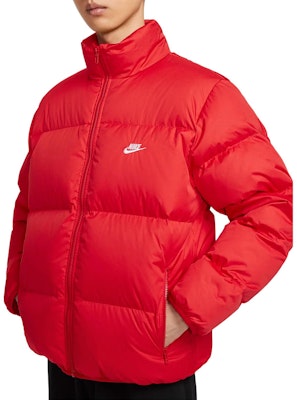 Nike Therma-FIT Club Puffer Down Jacket University Red Comfortable Casual Warm FZ5029-657 Purchase Nike Therma-FIT Club Puffer Down Jacket University Red Comfortable Casual Warm FZ5029-657