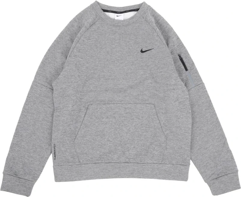 nike-therma-fit-crewneck-pocket-sweatshirt-grey-mens-casual-pullover-fb-8506-063