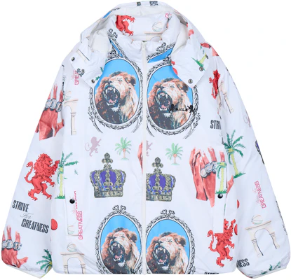 Nike Therma-FIT Printed Hooded Full-Zip Puffer Jacket White () FB6975-030 Buy Nike Therma-FIT Printed Hooded Full-Zip Puffer Jacket White () FB6975-030
