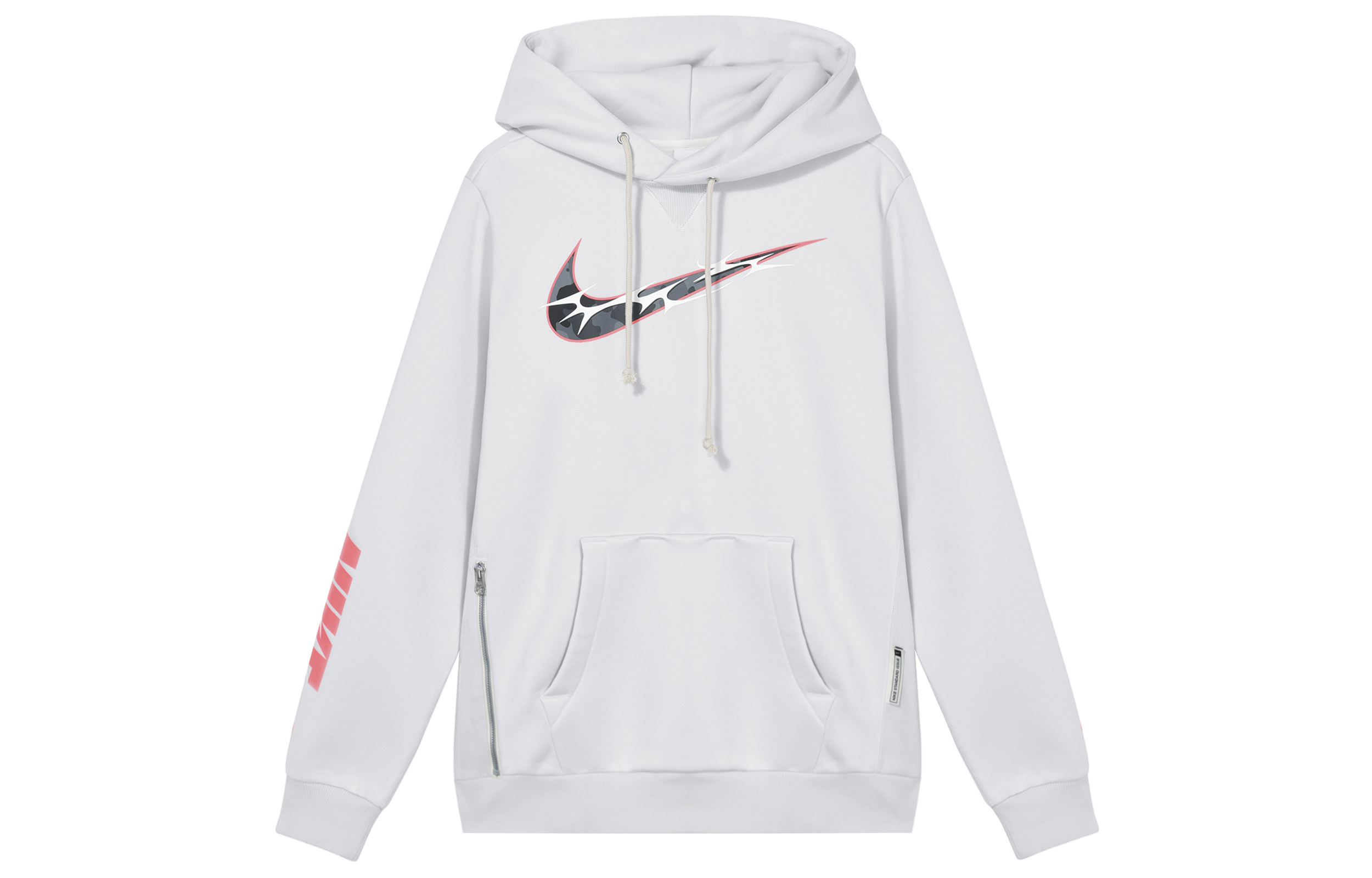 Nike Therma-FIT Standard Issue Hoodie Light Silver Grey Fleece Warm Casual HQ4746-016