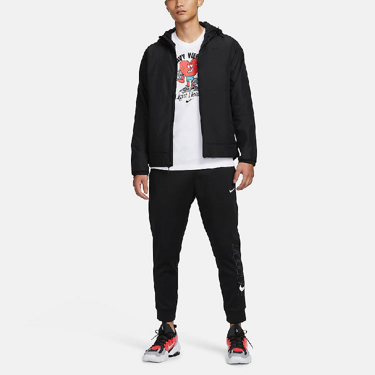 Shop Nike Therma-FIT Unlimited Hitam Hoodie Jaket Kasual Solid FB7545-010